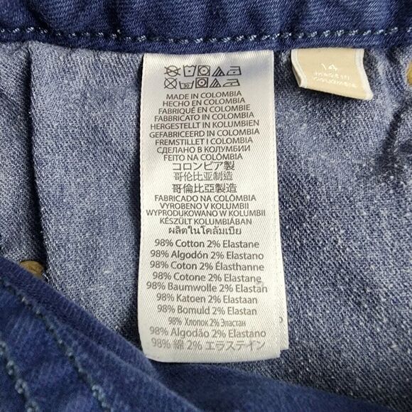 Michael Kors Bermuda Denim Shorts Blue Size 14 - Picture 8 of 9